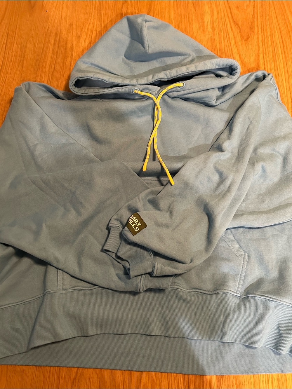 Daily Drills Oversized Paracord Hoodie - Malibu Blue Size M/L NWOT